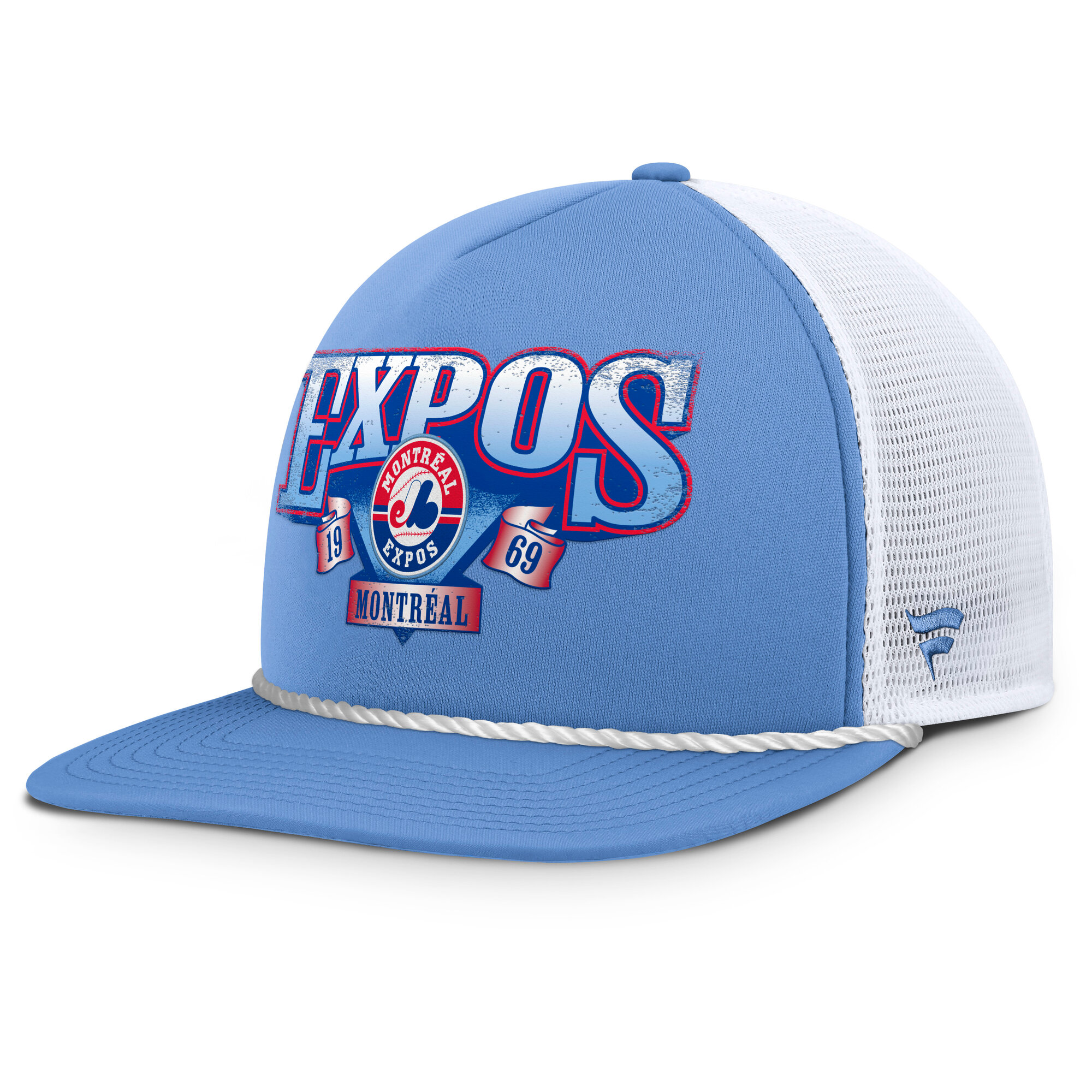 Men's Fanatics Light Blue/White Montreal Expos Cooperstown Collection Recall Snapback Hat