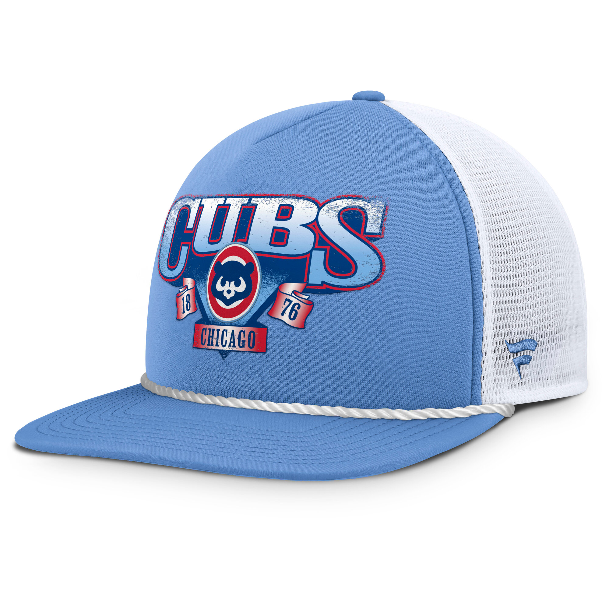 Men's Fanatics Light Blue/White Chicago Cubs Recall Snapback Hat