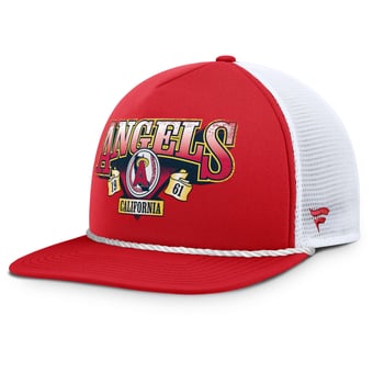 Men's Fanatics Red/White California Angels Cooperstown Collection Recall Snapback Hat