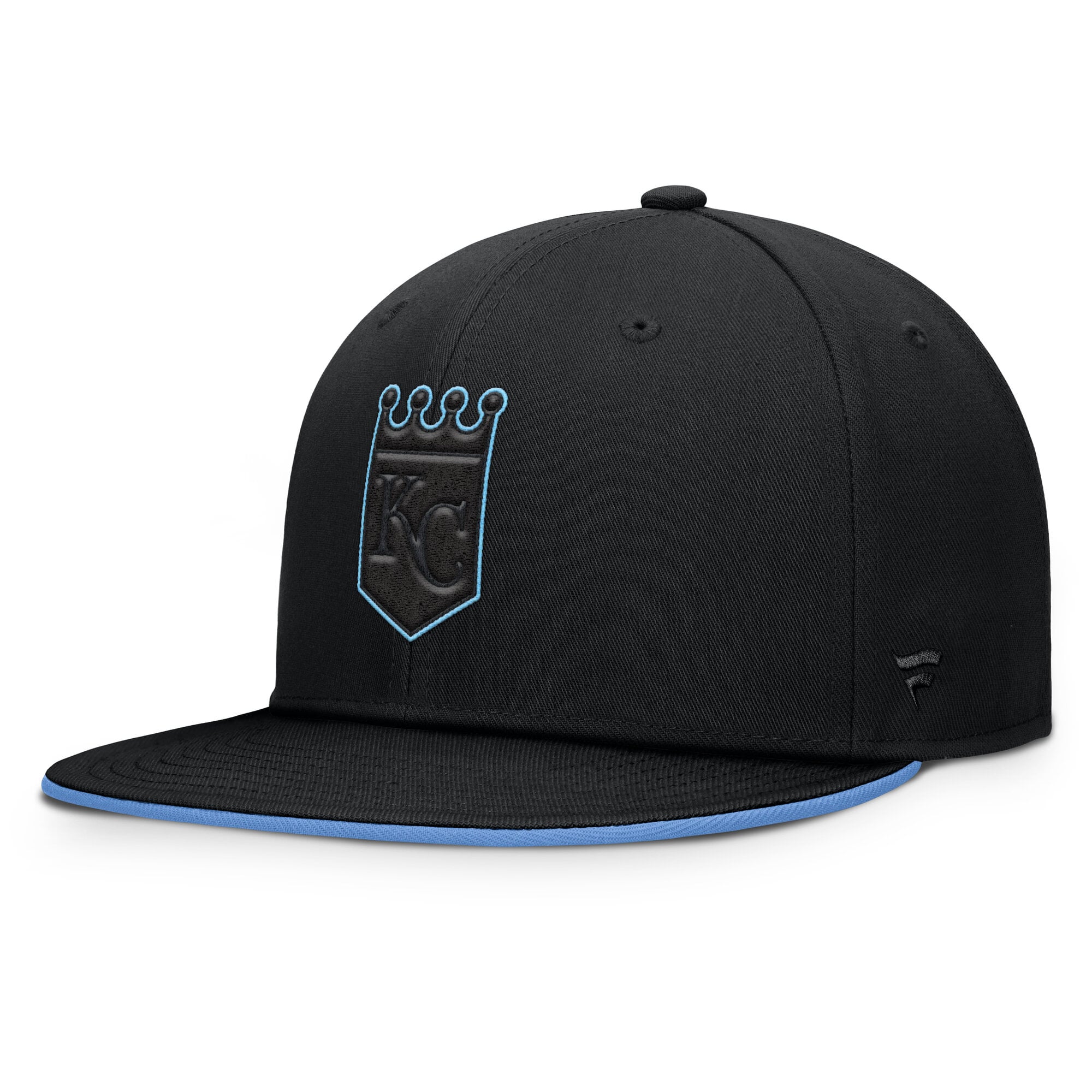 Men's Fanatics Black Kansas City Royals Glint Snapback Hat