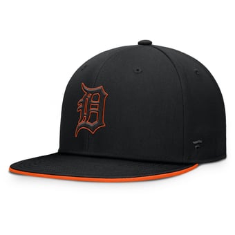 Men's Fanatics  Black Detroit Tigers Glint Snapback Hat