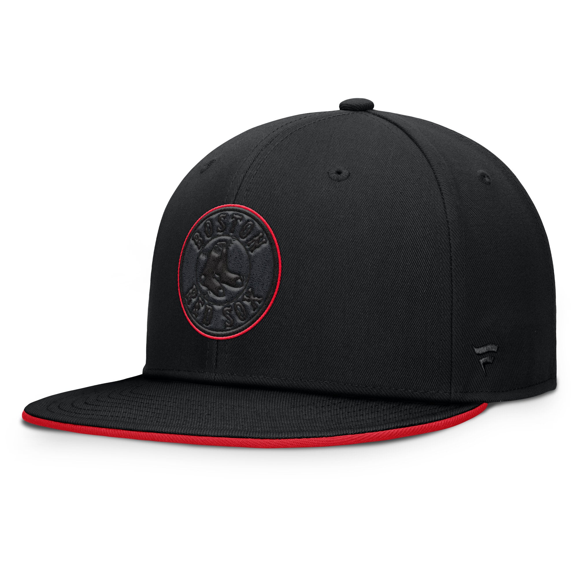 Men's Fanatics  Black Boston Red Sox Glint Snapback Hat