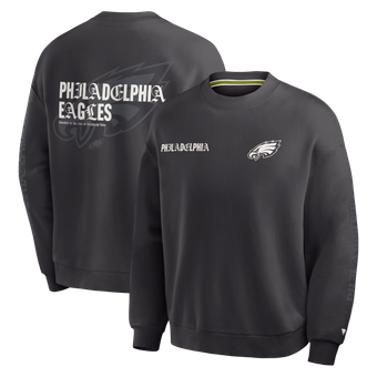 Men's Fanatics Black Philadelphia Eagles Oversized Type Play Multi Sweatshirt