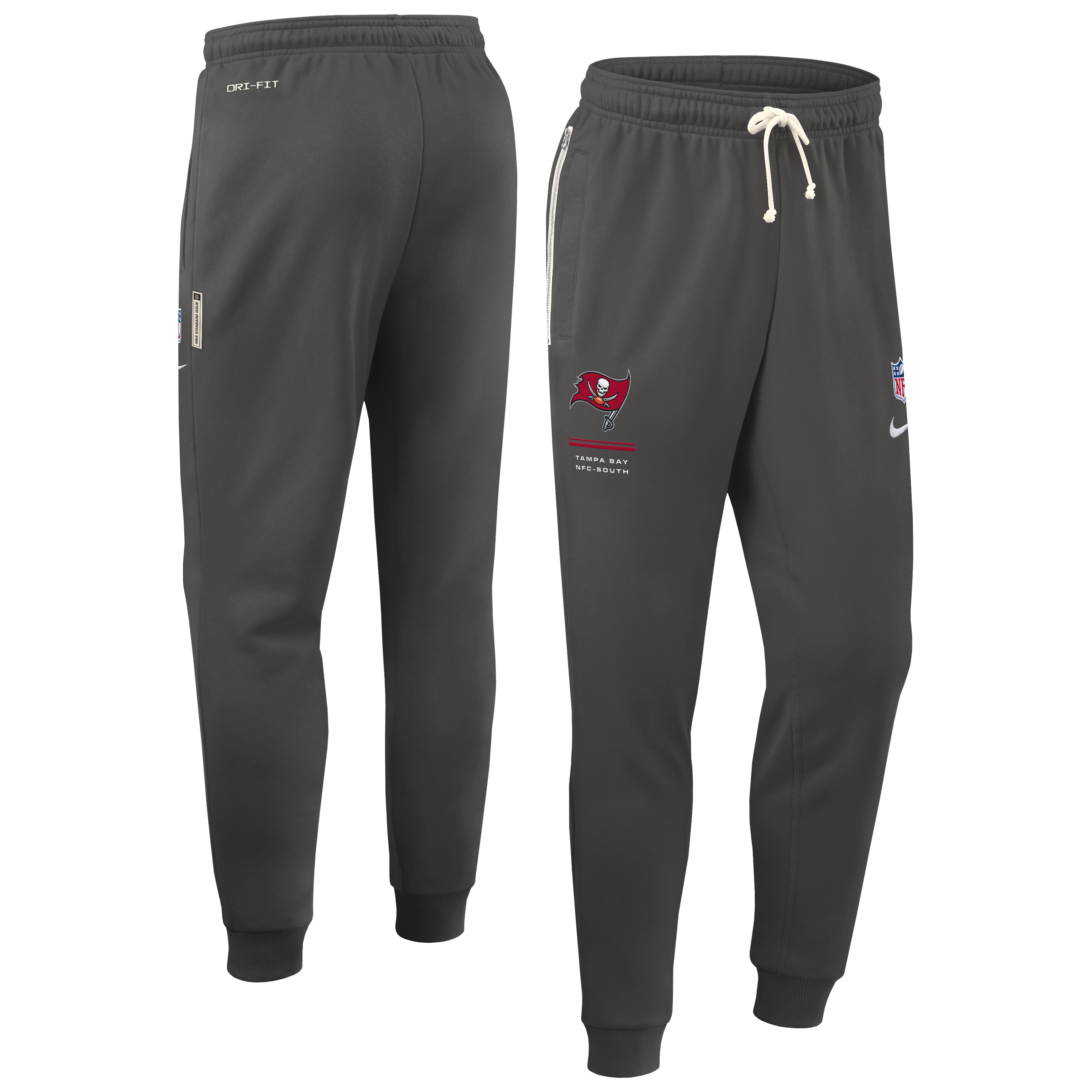 Men's Nike Pewter Tampa Bay Buccaneers Sideline Standard Issue Touchback Kick Dri-FIT Taper Pants