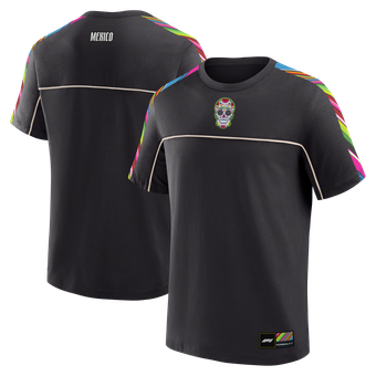 Men's Fanatics Charcoal Formula 1 Mexico Grand Prix Sugar Skull T-Shirt