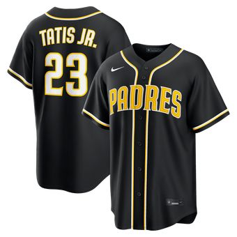 Men's Nike Fernando Tatis Jr. San Diego Padres Fashion Replica Black Out Jersey
