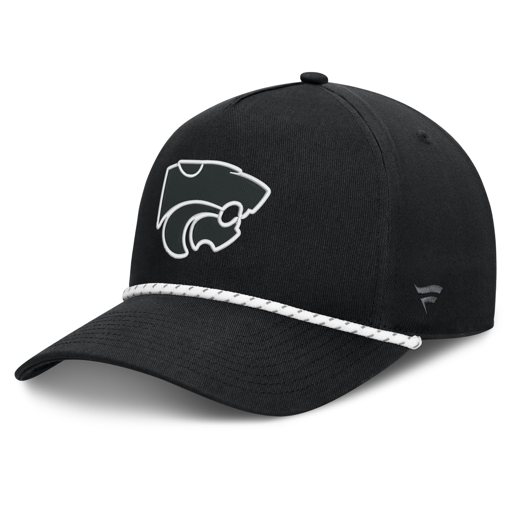 Men's Fanatics  Black Kansas State Wildcats Undertone Rope Adjustable Hat