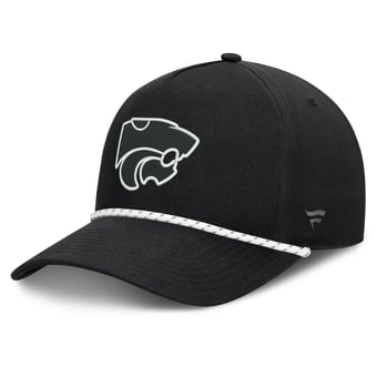 Men's Fanatics  Black Kansas State Wildcats Undertone Rope Adjustable Hat