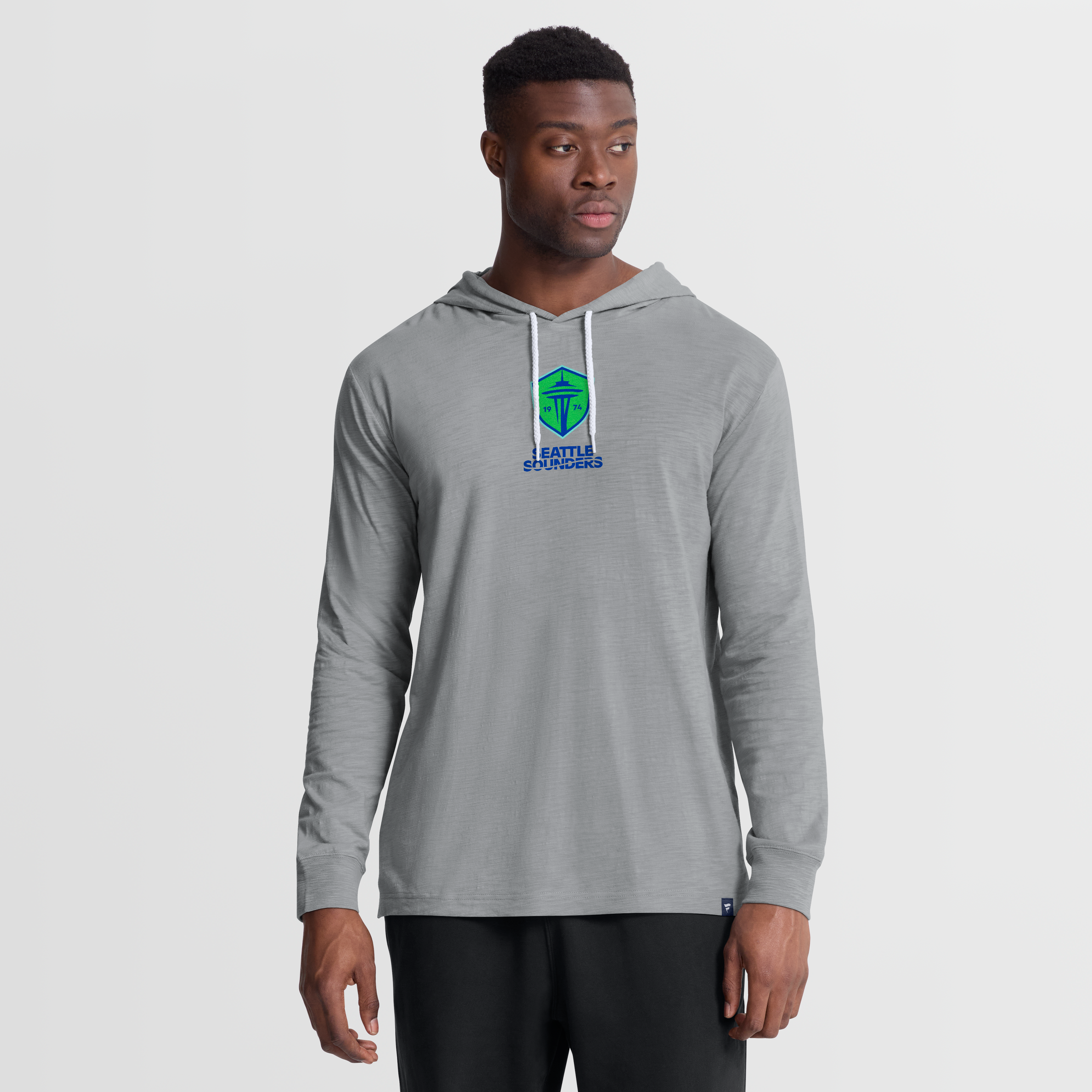 Men's Fanatics Gray Seattle Sounders FC Unending Practice Transitional Slub Hoodie