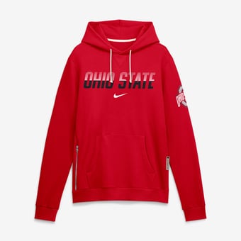 Men's Nike Scarlet Ohio State Buckeyes 2026 Sideline Standard Issue Dri-FIT Hoodie