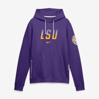 Men's Nike Purple LSU Tigers 2026 Sideline Standard Issue Dri-FIT Hoodie