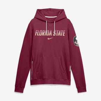 Men's Nike Garnet Florida State Seminoles 2026 Sideline Standard Issue Dri-FIT Hoodie