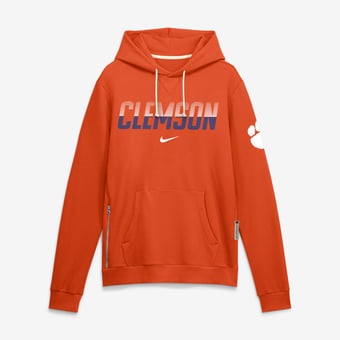 Men's Nike Orange Clemson Tigers 2026 Sideline Standard Issue Dri-FIT Hoodie