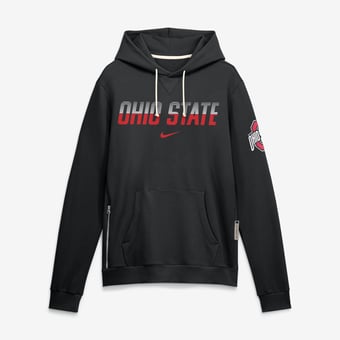 Men's Nike Black Ohio State Buckeyes 2026 Sideline Standard Issue Dri-FIT Hoodie