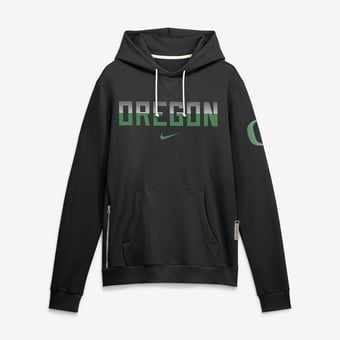 Men's Nike Black Oregon Ducks 2026 Sideline Standard Issue Dri-FIT Hoodie