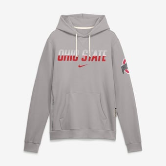Men's Nike Gray Ohio State Buckeyes 2026 Sideline Standard Issue Dri-FIT Hoodie
