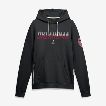 Men's Jordan Brand Black Oklahoma Sooners 2026 Sideline Standard Issue Dri-FIT Hoodie