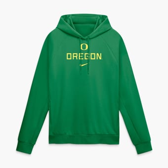 Men's Nike Green Oregon Ducks Premium Performance Raglan Dri-FIT Hoodie