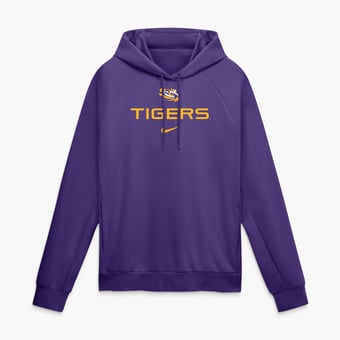 Men's Nike Purple LSU Tigers Premium Performance Raglan Dri-FIT Hoodie