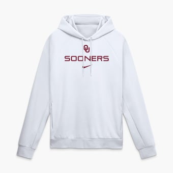 Men's Nike White Oklahoma Sooners Premium Performance Raglan Dri-FIT Hoodie