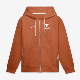 Men's Nike  Texas Orange Texas Longhorns 2026 Sideline Standard Issue Dri-FIT Full-Zip Hoodie