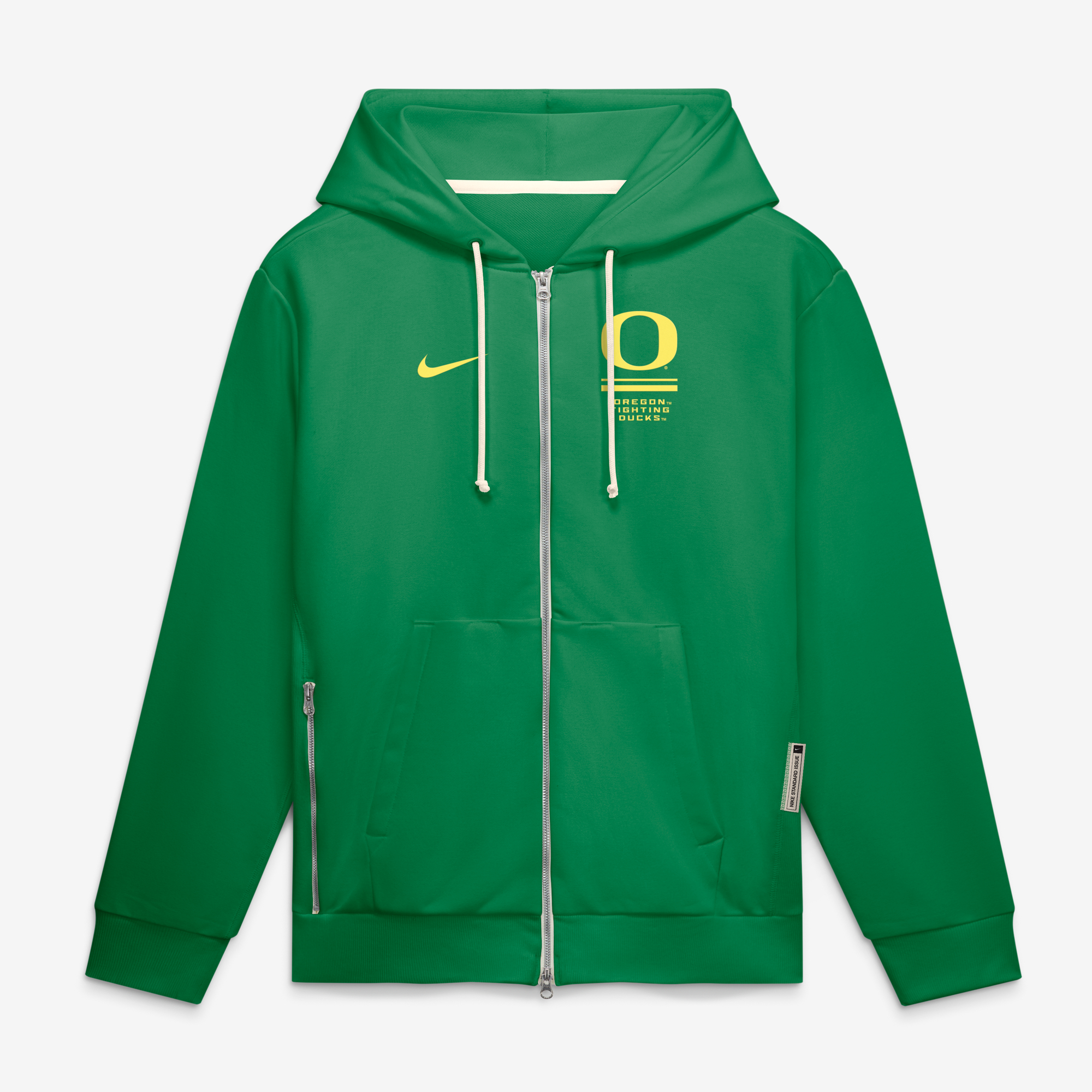 Men's Nike  Green Oregon Ducks 2026 Sideline Standard Issue Dri-FIT Full-Zip Hoodie