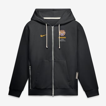 Men's Nike  Black LSU Tigers 2026 Sideline Standard Issue Dri-FIT Full-Zip Hoodie
