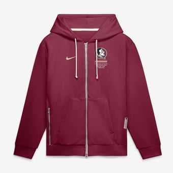 Men's Nike  Garnet Florida State Seminoles 2026 Sideline Standard Issue Dri-FIT Full-Zip Hoodie