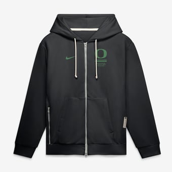 Men's Nike  Black Oregon Ducks 2026 Sideline Standard Issue Dri-FIT Full-Zip Hoodie