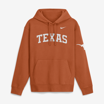 Men's Nike  Texas Orange Texas Longhorns 2026 Sideline Club Fleece Hoodie