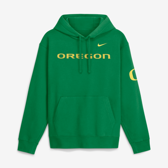 Men's Nike  Green Oregon Ducks 2026 Sideline Club Fleece Hoodie