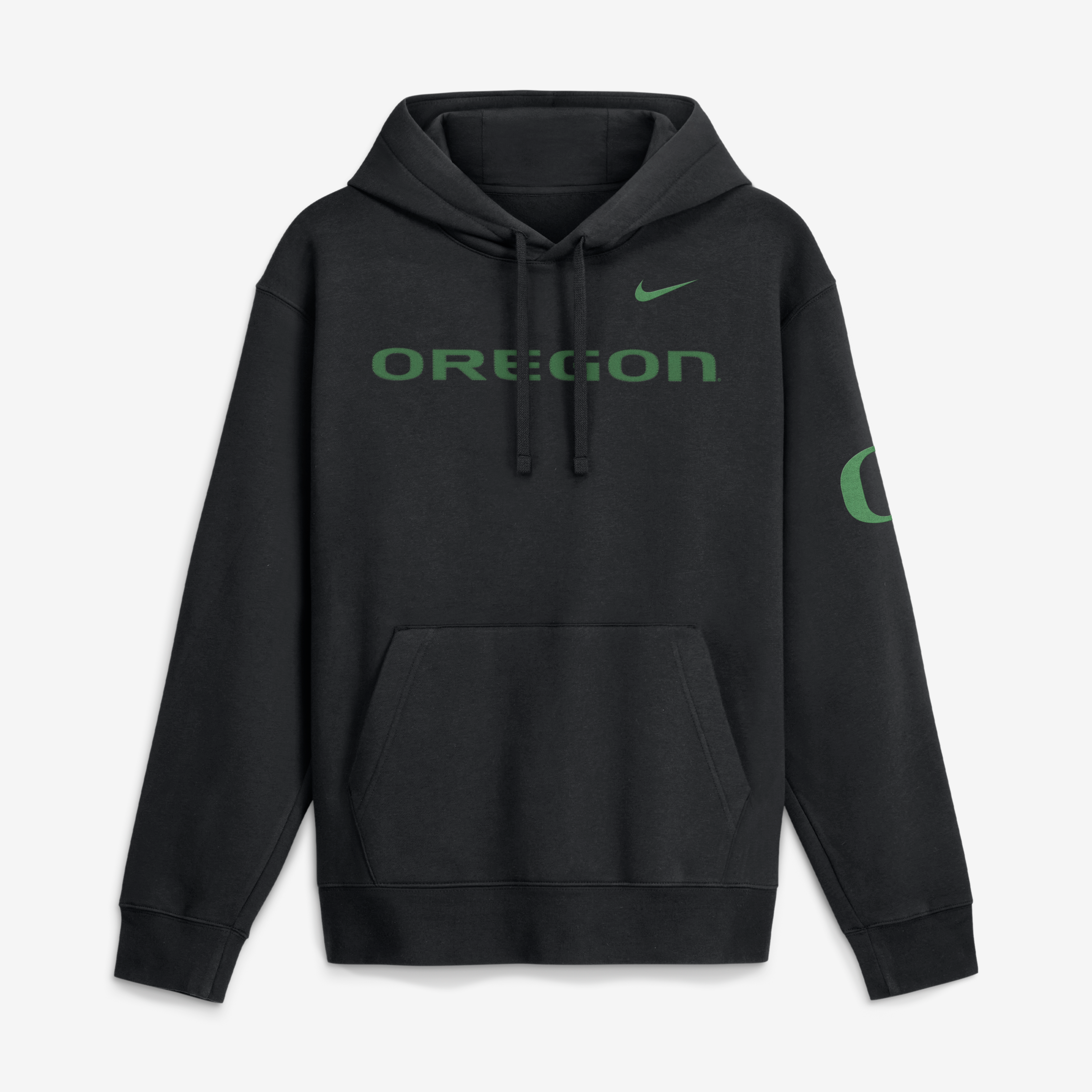 Men's Nike Black Oregon Ducks 2026 Sideline Club Fleece Hoodie