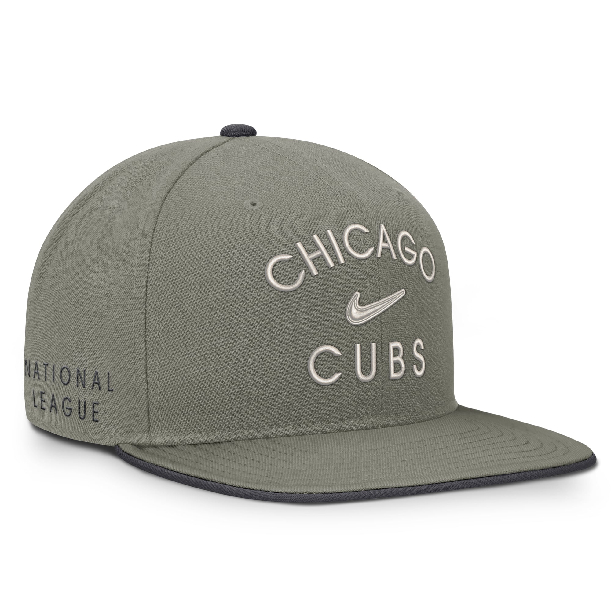 Men's Nike Olive Chicago Cubs Pro Dri-FIT Snapback Hat