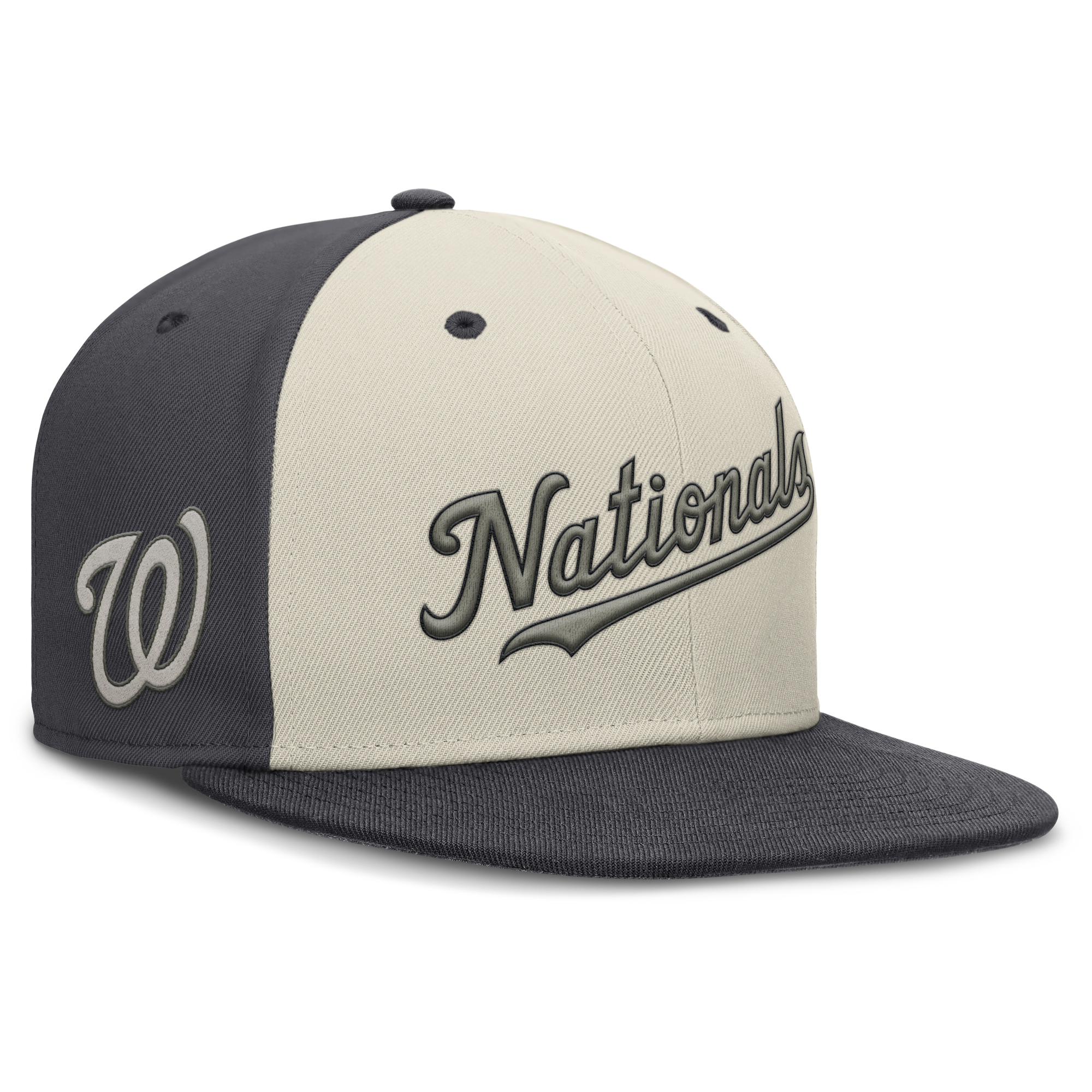 Men's Nike  Cream Washington Nationals Dri-FIT True Fitted Hat