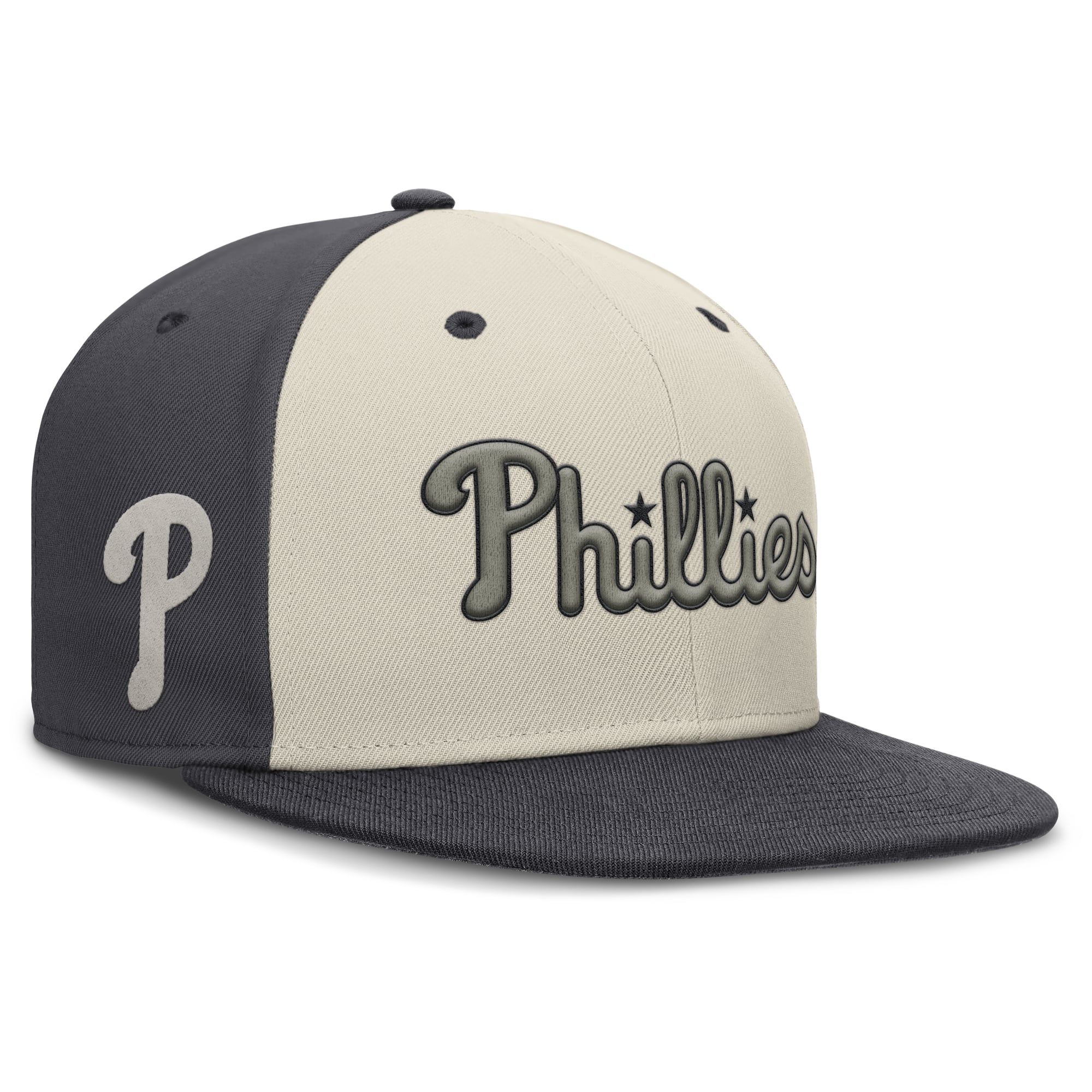 Men's Nike Cream Philadelphia Phillies Dri-FIT True Fitted Hat