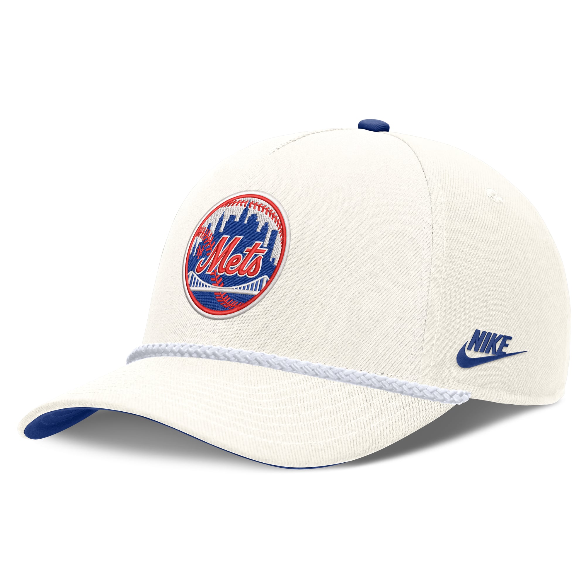 Men's Nike Cream New York Mets Cooperstown Rise Adjustable Hat