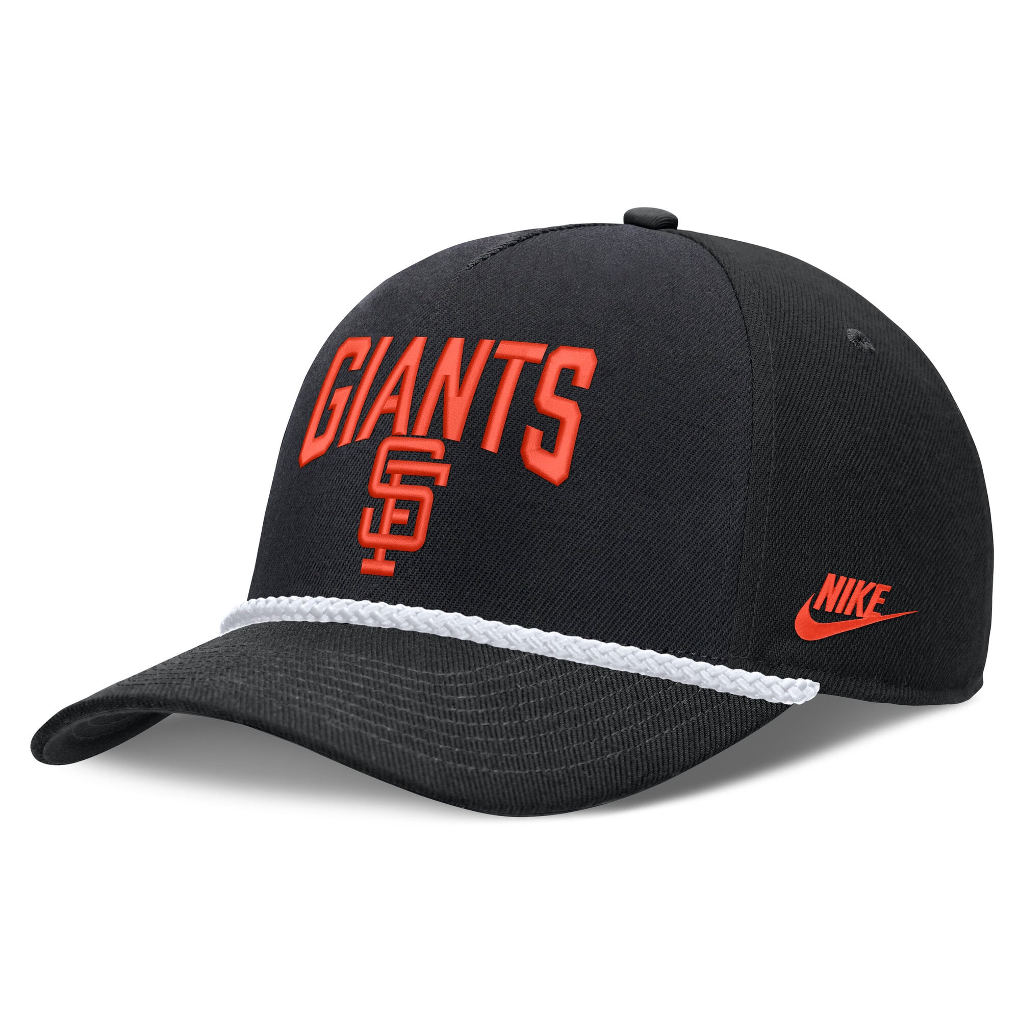 Men's Nike  Black San Francisco Giants Cooperstown Rise Adjustable Hat