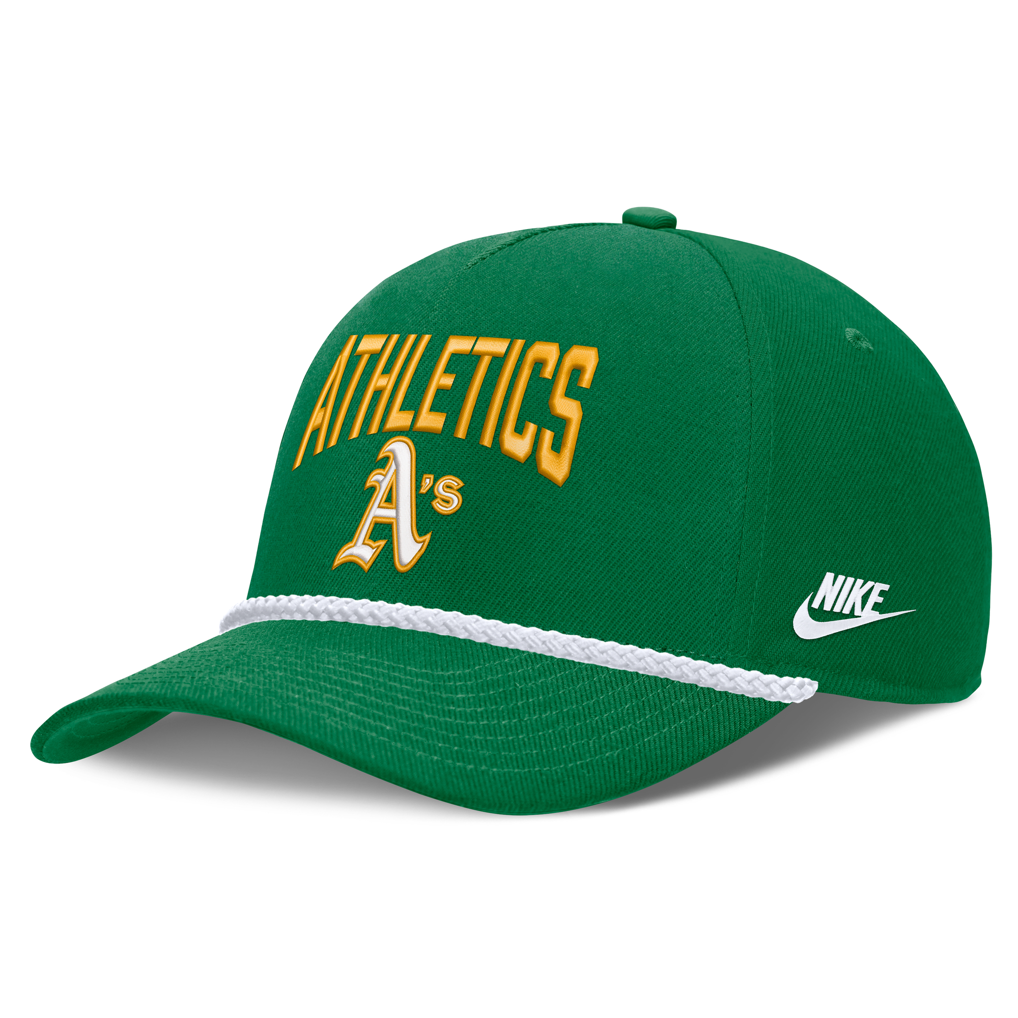 Men's Nike Green Athletics Cooperstown Rise Adjustable Hat