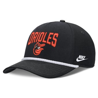 Men's Nike  Black Baltimore Orioles Cooperstown Rise Adjustable Hat