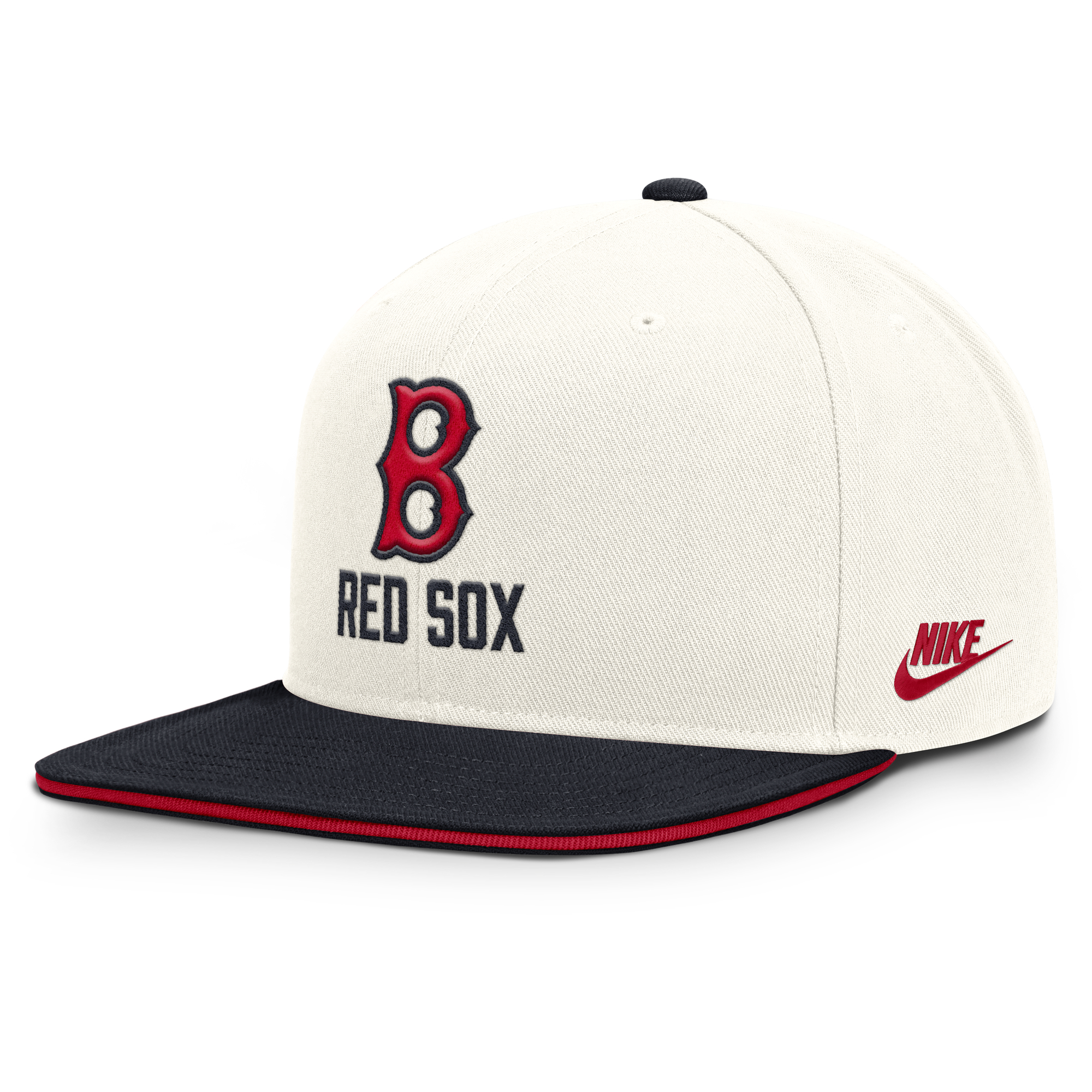 Men's Nike Cream/Navy Boston Red Sox Cooperstown Pro Dri-FIT Snapback Hat