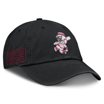 Men's Nike Black Cincinnati Reds Cooperstown Club Adjustable Hat