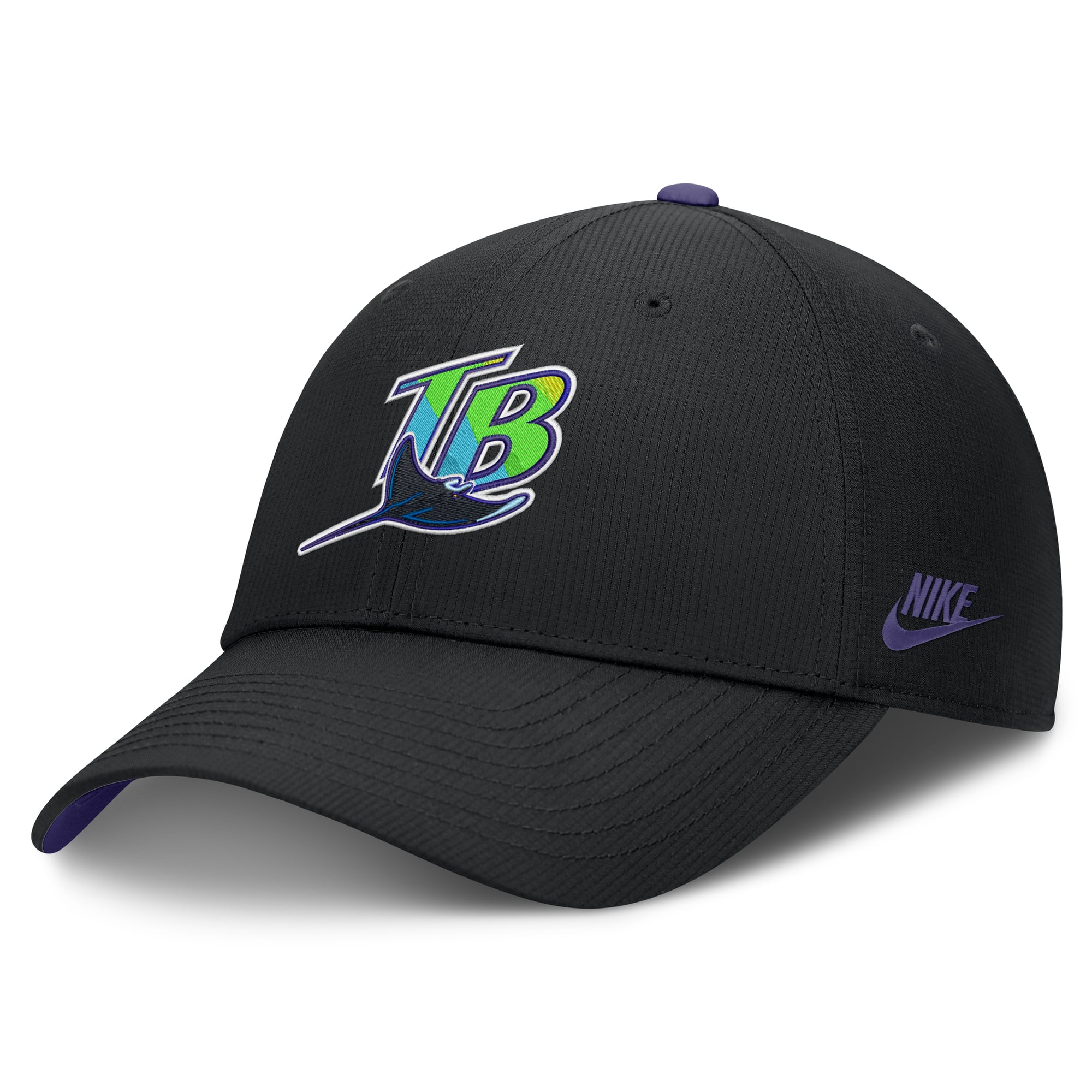 Men's Nike Black Tampa Bay Rays Cooperstown Club Dri-FIT Adjustable Hat
