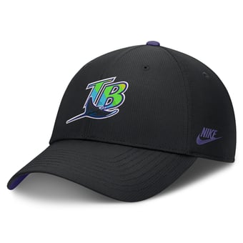 Men's Nike Black Tampa Bay Rays Cooperstown Club Dri-FIT Adjustable Hat