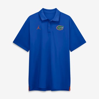 Men's Jordan Brand Royal Florida Gators 2026 Sideline Tour Dri-FIT Polo