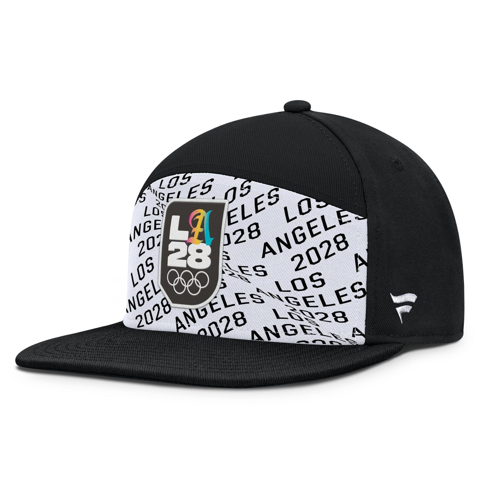 Men's Fanatics Black/White LA28 Summer Olympics Cherry Snapback Hat