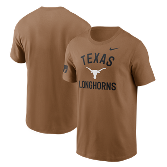 Men's Nike Brown Texas Longhorns 2026 Military Appreciation Sideline Dri-FIT T-Shirt