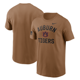 Men's Nike Brown Auburn Tigers 2026 Military Appreciation Sideline Dri-FIT T-Shirt