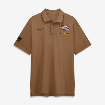 Men's Nike Brown LSU Tigers 2026 Military Appreciation Tour Polo