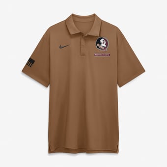 Men's Nike Brown Florida State Seminoles 2026 Military Appreciation Tour Polo