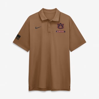 Men's Nike Brown Auburn Tigers 2026 Military Appreciation Tour Polo